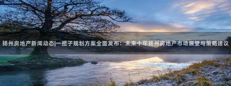 狮山天街休闲娱乐：扬州房地产新闻动态|一揽子规划方案全面发布
