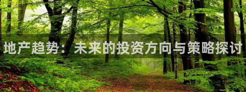 天狮娱乐彩票官网：地产趋势：未来的投资方向与策略探讨