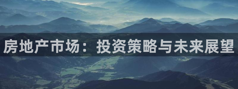 天狮娱乐f 判官：房地产市场：投资策略与未来展望