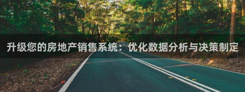 天狮娱乐平台注册：升级您的房地产销售系统：优化数据分析与决策