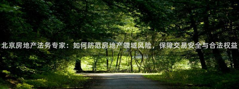 天狮娱乐注册：北京房地产法务专家：如何防范房地产领域风险，保