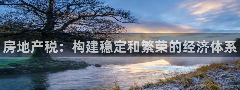 天狮娱乐557448：房地产税：构建稳定和繁荣的经济体系