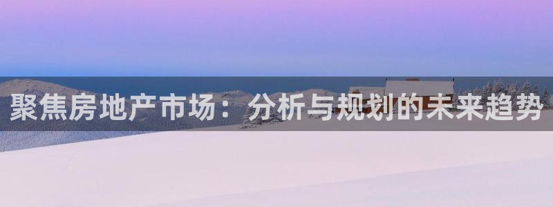 天狮娱乐q39096s：聚焦房地产市场：分析与规划的未来趋势