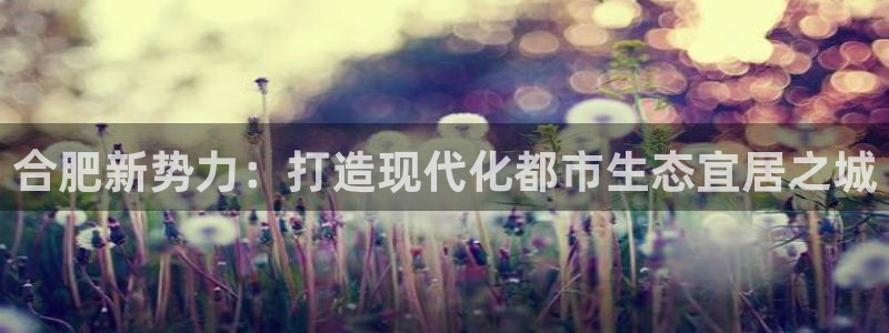 天狮娱乐官网登录：合肥新势力：打造现代化都市生态宜居之城