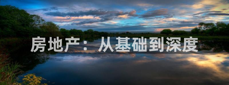 天狮娱乐登录网址：房地产：从基础到深度