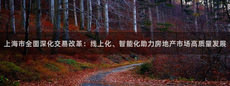 天狮娱乐真的吗：上海市全面深化交易改革：线上化、智能化助力房