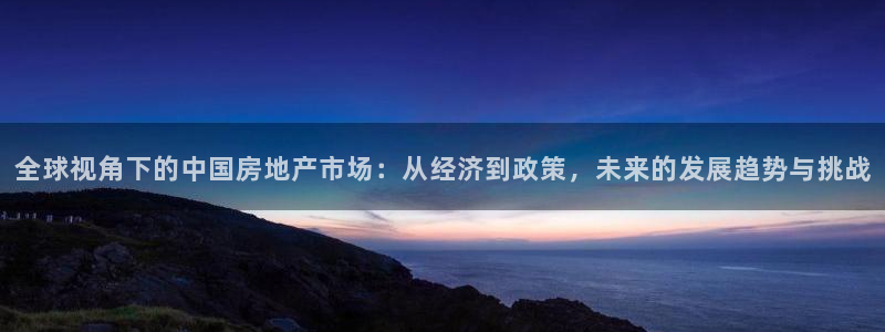 天狮娱乐招商主管：全球视角下的中国房地产市场：从经济到政策，
